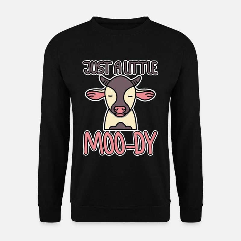 Juste un petit Moo-dy - Sweat-shirt Unisexe - noir