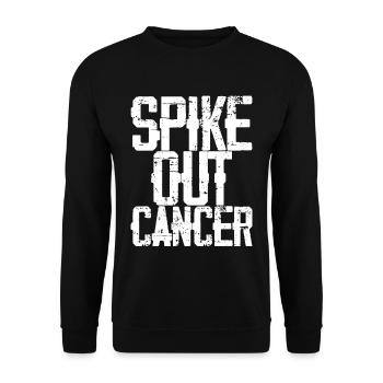 Spike Out Cancer 3 - Sweat-shirt Unisexe - noir - Devant - Alina (178cm) & Michal (187cm)
