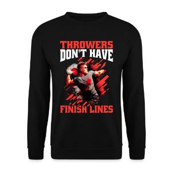 Les lanceurs n’ont pas de lignes d’arrivée 8 - Sweat-shirt Unisexe - noir - Devant - Alina (178cm) & Michal (187cm)