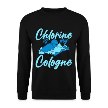 Chlorine Is My Cologne 2 - Unisex Sweatshirt - black - Front - Alina (178cm) & Michal (187cm)
