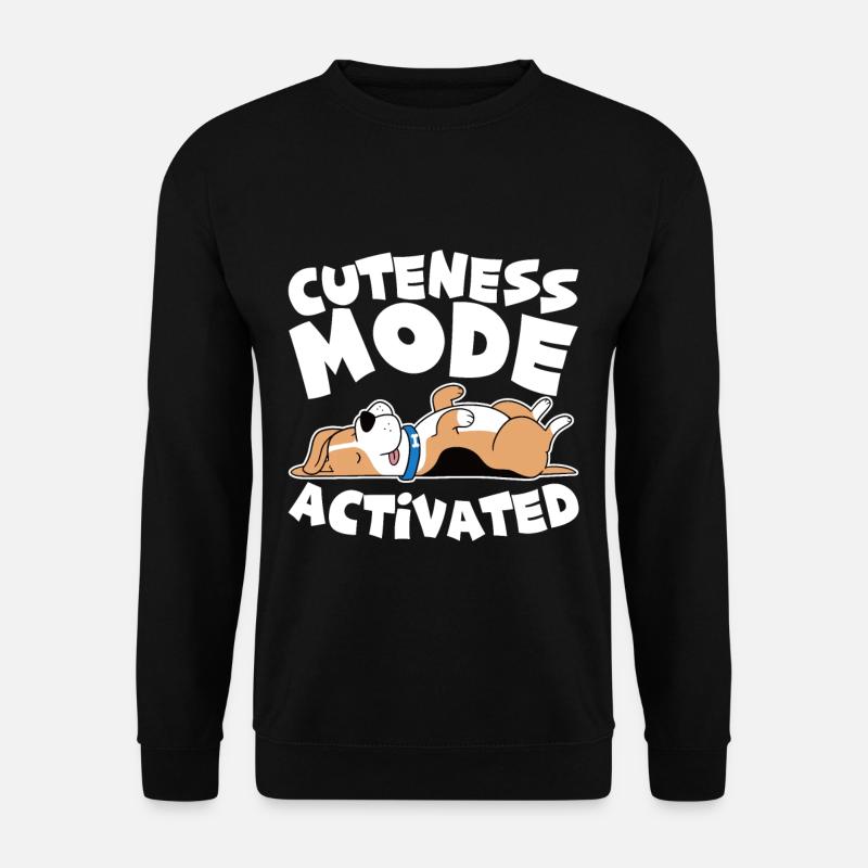 Mode mignon activé 4 - Sweat-shirt Unisexe - noir