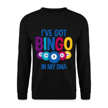 J’ai Bingo dans mon ADN 2 - Sweat-shirt Unisexe - noir - Devant - Alina (178cm) & Michal (187cm)