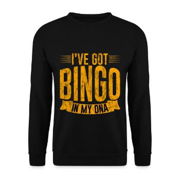 J’ai le bingo dans mon ADN 3 - Sweat-shirt Unisexe - noir - Devant - Alina (178cm) & Michal (187cm)