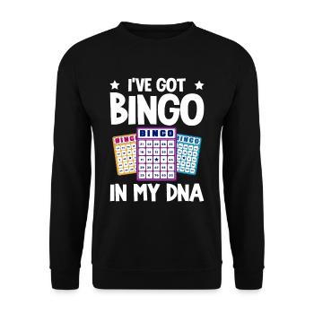 J’ai le bingo dans mon ADN 4 - Sweat-shirt Unisexe - noir - Devant - Alina (178cm) & Michal (187cm)