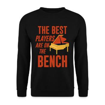 Les meilleurs joueurs sont sur le banc 2 - Sweat-shirt Unisexe - noir - Devant - Alina (178cm) & Michal (187cm)