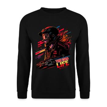 Le 1320 Life 10 - Sweat-shirt Unisexe - noir - Devant - Alina (178cm) & Michal (187cm)