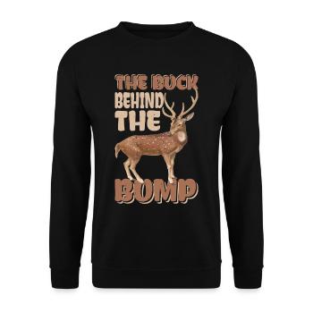 Le bouc derrière la bosse - Sweat-shirt Unisexe - noir - Devant - Alina (178cm) & Michal (187cm)
