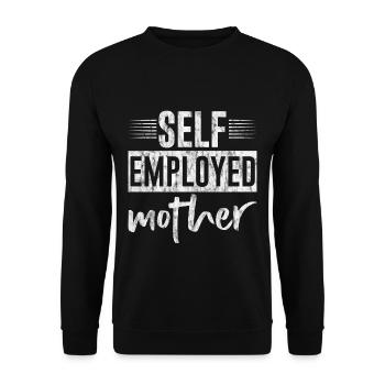 Self Employed Mother 3 - Unisex Sweatshirt - black - Front - Alina (178cm) & Michal (187cm)