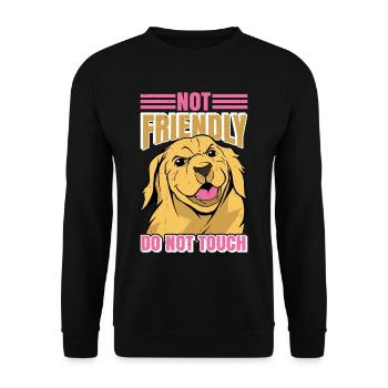 Pas amical, ne touchez pas 33 - Sweat-shirt Unisexe - noir - Devant - Alina (178cm) & Michal (187cm)