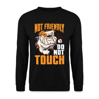 Pas amical, ne touchez pas 35 - Sweat-shirt Unisexe - noir - Devant - Alina (178cm) & Michal (187cm)