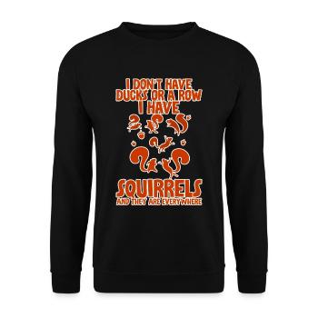 Je n’ai pas de canards ou de rangée 2 - Sweat-shirt Unisexe - noir - Devant - Alina (178cm) & Michal (187cm)