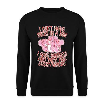 Je n’ai pas de canards ou de rangée 4 - Sweat-shirt Unisexe - noir - Devant - Alina (178cm) & Michal (187cm)