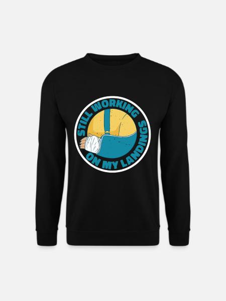 Still Working On My Landings 6 - Unisex Pullover - Schwarz