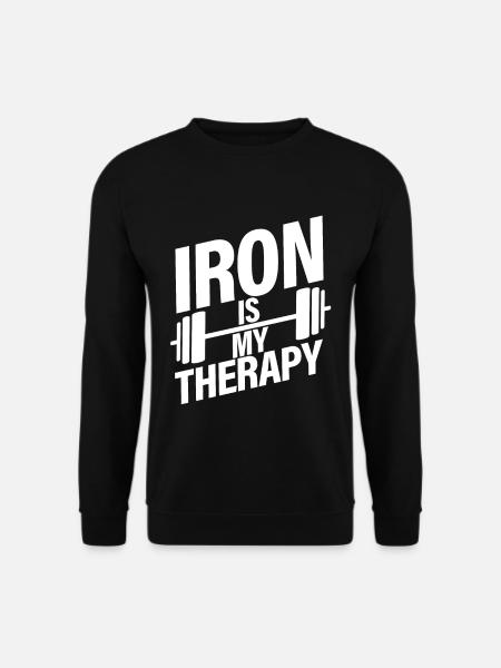 Iron Is My Therapy - Unisex Sweatshirt - black