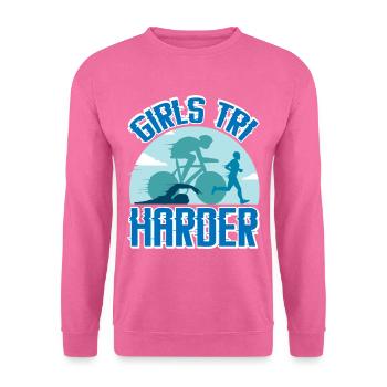 Filles Tri 4 - Sweat-shirt Unisexe - rose - Devant