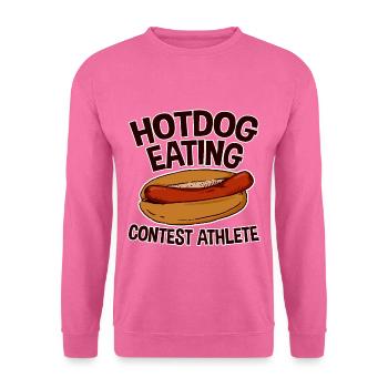 Hotdog Eating Contest Athlete 2 - Unisex Pullover - Pink - Vorne