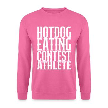Hotdog Eating Contest Athlete - Unisex Pullover - Pink - Vorne