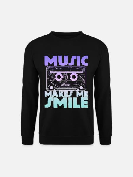 Music Makes Me Smile 4 - Unisex Sweatshirt - black
