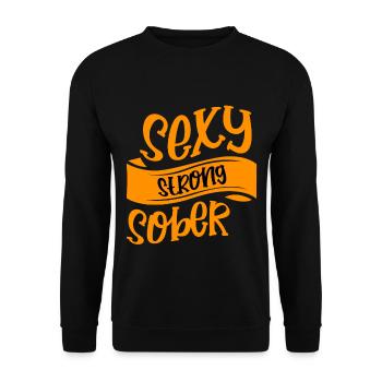 Sexy Strong Sober 4 - Sweat-shirt Unisexe - noir - Devant - Alina (178cm) & Michal (187cm)