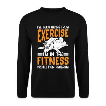 I'm In The Fitness Protection Program 2 - Unisex Pullover - Schwarz - Vorne - Alina (178cm) & Michal (187cm)