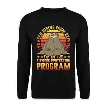 I'm In The Fitness Protection Program 3 - Unisex Pullover - Schwarz - Vorne - Alina (178cm) & Michal (187cm)