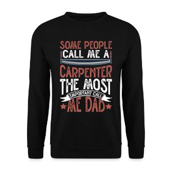 Certaines personnes m’appellent un charpentier 2 - Sweat-shirt Unisexe - noir - Devant - Alina (178cm) & Michal (187cm)