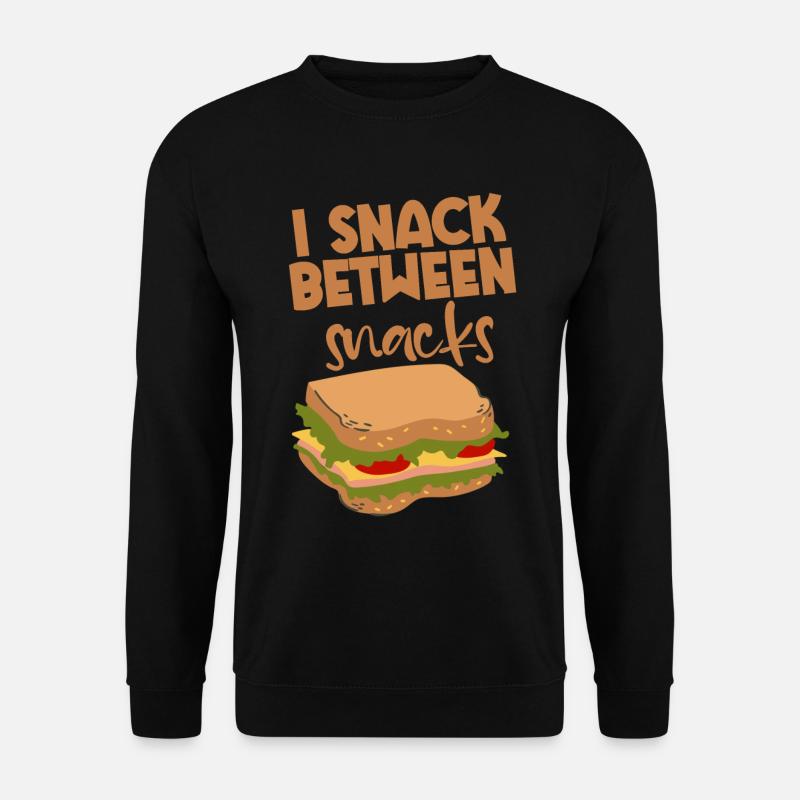 I Snack Between Snacks 2 - Unisex Sweatshirt - black