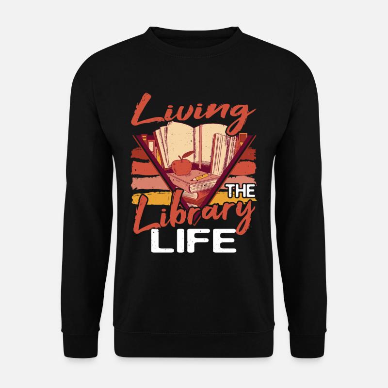 Living The Library Life 2 - Unisex Sweatshirt - black