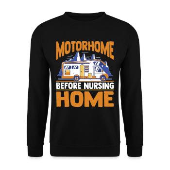 Motorhome Before Nursing Home 2 - Unisex Pullover - Schwarz - Vorne - Alina (178cm) & Michal (187cm)