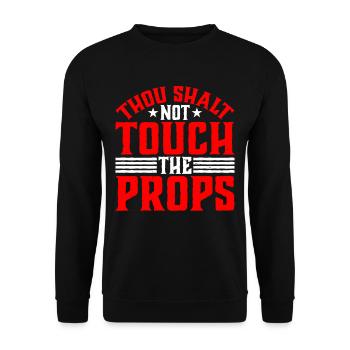 Tu ne toucheras pas aux accessoires 2 - Sweat-shirt Unisexe - noir - Devant - Alina (178cm) & Michal (187cm)