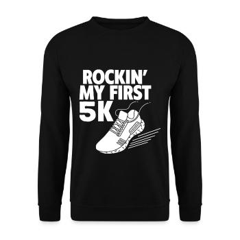 Rockin' Mon Premier 5K 4 - Sweat-shirt Unisexe - noir - Devant - Alina (178cm) & Michal (187cm)
