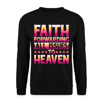La foi transmet tous les problèmes au ciel 5 - Sweat-shirt Unisexe - noir - Devant - Alina (178cm) & Michal (187cm)
