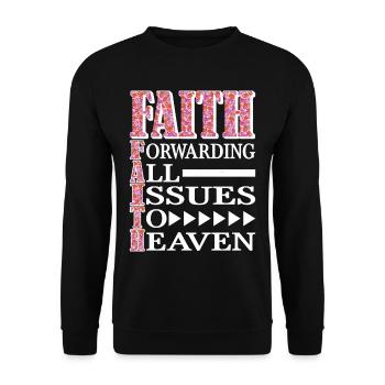La foi transmet tous les problèmes au ciel 6 - Sweat-shirt Unisexe - noir - Devant - Alina (178cm) & Michal (187cm)