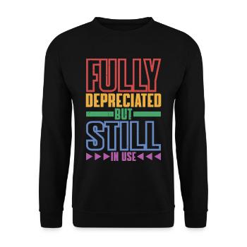 Entièrement amorti mais toujours en service 13 - Sweat-shirt Unisexe - noir - Devant - Alina (178cm) & Michal (187cm)