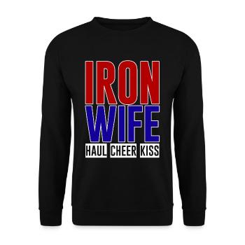 Ironwife, Haul Cheer Kiss 2 - Unisex Sweatshirt - black - Front - Alina (178cm) & Michal (187cm)