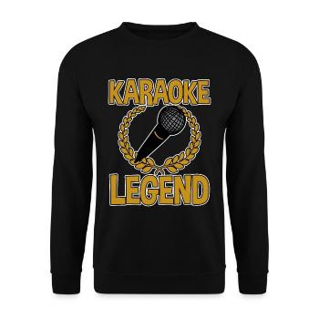 Légende du karaoké 2 - Sweat-shirt Unisexe - noir - Devant - Alina (178cm) & Michal (187cm)