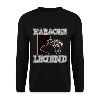 Légende du karaoké 4 - Sweat-shirt Unisexe - noir - Devant - Alina (178cm) & Michal (187cm)