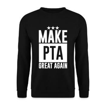 Make PTA Great Again 2 - Unisex Pullover - Schwarz - Vorne - Alina (178cm) & Michal (187cm)