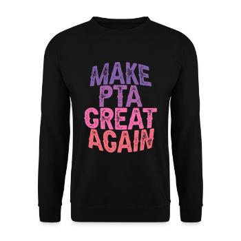 Make PTA Great Again 3 - Unisex Pullover - Schwarz - Vorne - Alina (178cm) & Michal (187cm)