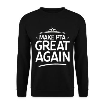 Make PTA Great Again 4 - Unisex Pullover - Schwarz - Vorne - Alina (178cm) & Michal (187cm)
