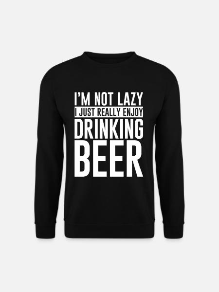 I Really Enjoy Drinking Beer - Unisex Sweatshirt - black