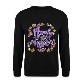Never Too Old For Fairytales 4 - Unisex Pullover - Schwarz - Vorne - Alina (178cm) & Michal (187cm)