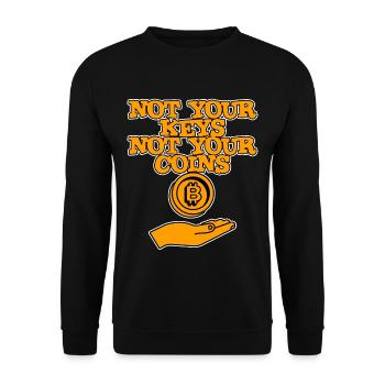 Pas vos clés, pas vos pièces de monnaie 2 - Sweat-shirt Unisexe - noir - Devant - Alina (178cm) & Michal (187cm)