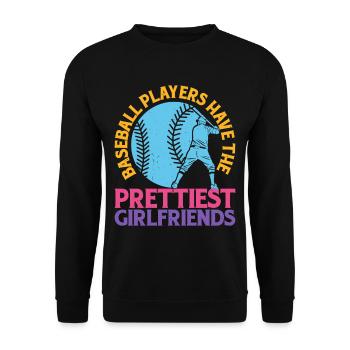 Baseball Players Have The Prettiest Girlfriends 13 - Unisex Pullover - Schwarz - Vorne - Alina (178cm) & Michal (187cm)