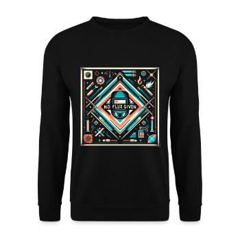 pas de flux donné 11 - Sweat-shirt Unisexe - noir - Devant - Alina (178cm) & Michal (187cm)