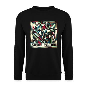 swole patrol 5 - Unisex Pullover - Schwarz - Vorne - Alina (178cm) & Michal (187cm)