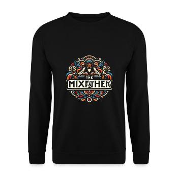 The Mixfather 5 - Unisex Sweatshirt - black - Front - Alina (178cm) & Michal (187cm)