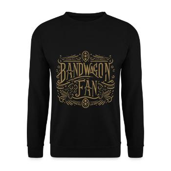 Bandwagon Fan 14 - Unisex Pullover - Schwarz - Vorne - Alina (178cm) & Michal (187cm)