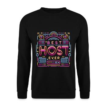 Meilleur hôte de tous les temps 21 - Sweat-shirt Unisexe - noir - Devant - Alina (178cm) & Michal (187cm)