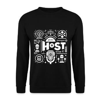 Meilleur hôte de tous les temps 22 - Sweat-shirt Unisexe - noir - Devant - Alina (178cm) & Michal (187cm)